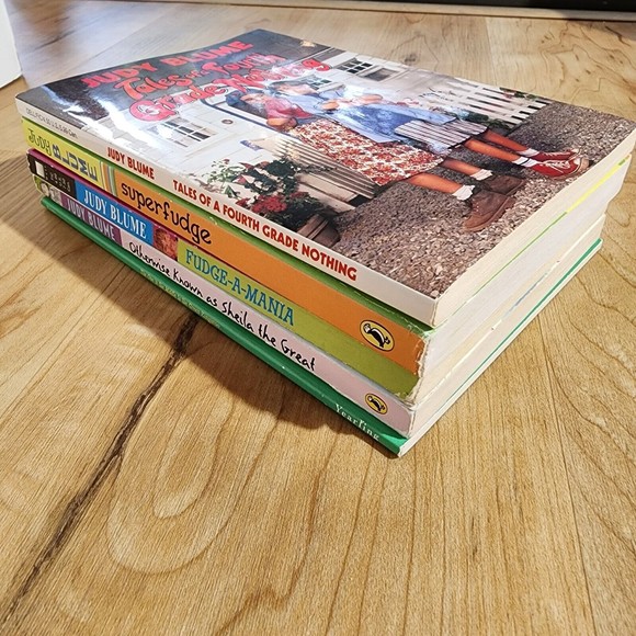 JUDY BLUME CHILDREN BOOK LOT 5 Books Fudge, Shelia, 4th Grade Nothing, Kangaroo - Picture 3 of 4